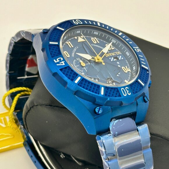 NEW Invicta Aviator F35 Edition Mens Watch All Blue Stainless Steel Limited Ed - Picture 7 of 11
